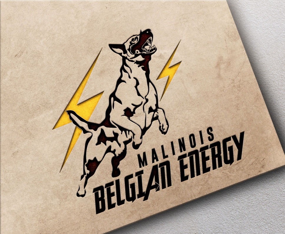 Malinois logo. German Shepherd logo