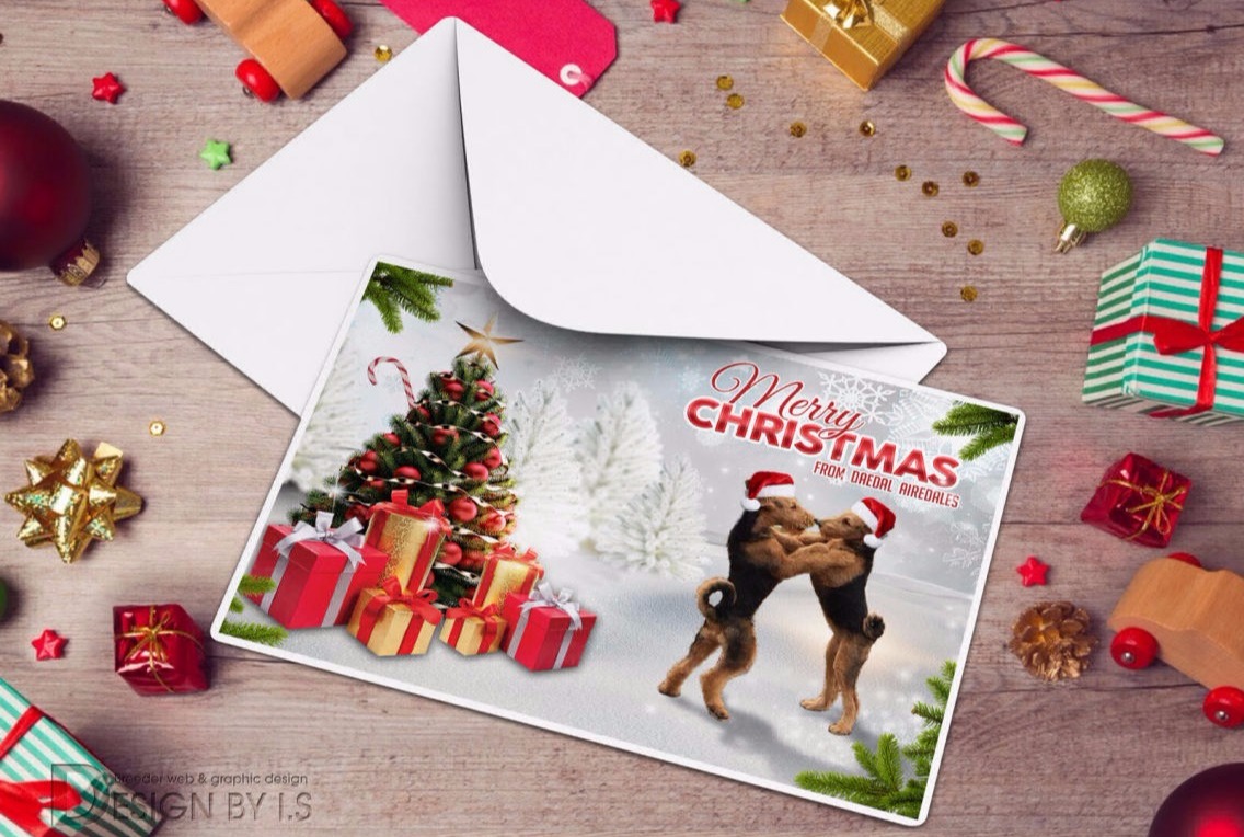 Custom breeder Christmas card