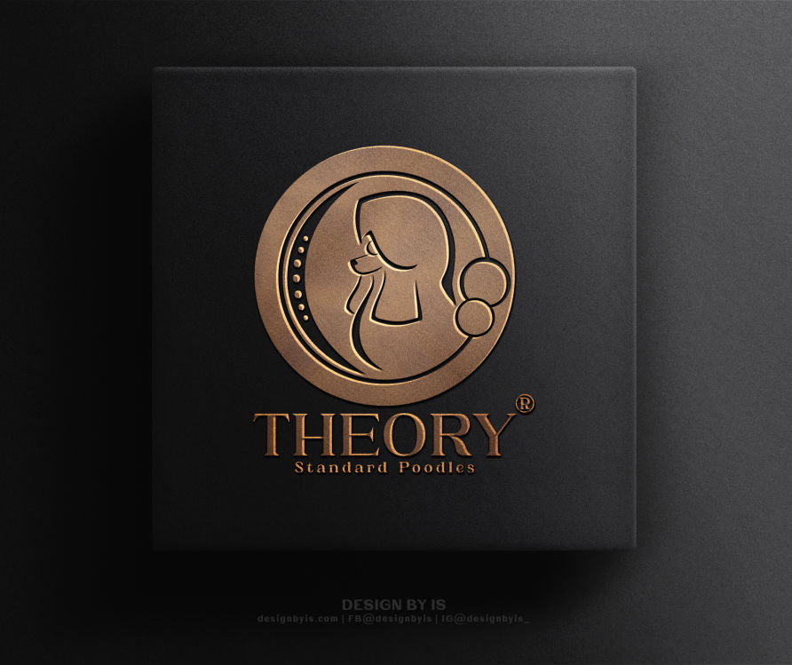 THEORY Standard Poodle kennel logo Poodle logo